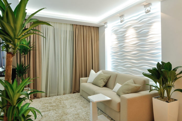 3D panels with illumination