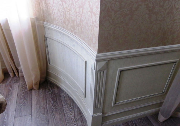 MDF panels instead of skirting boards
