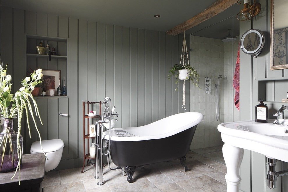 13 ways to finish a bathroom instead of tiles