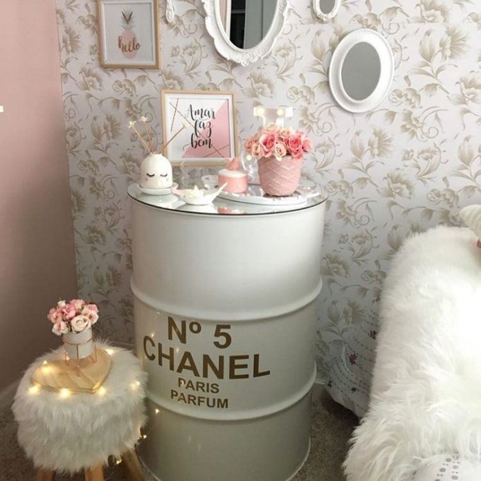 white barrel