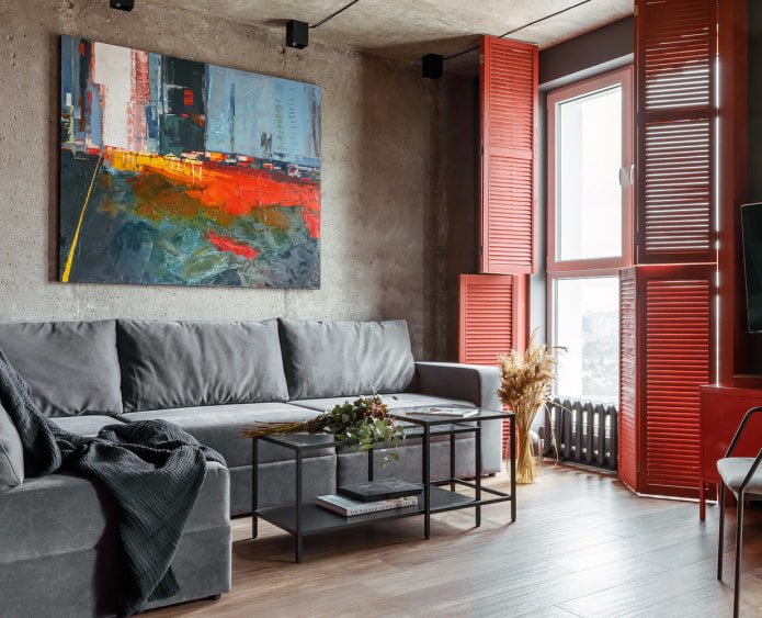 Loft-style shutters
