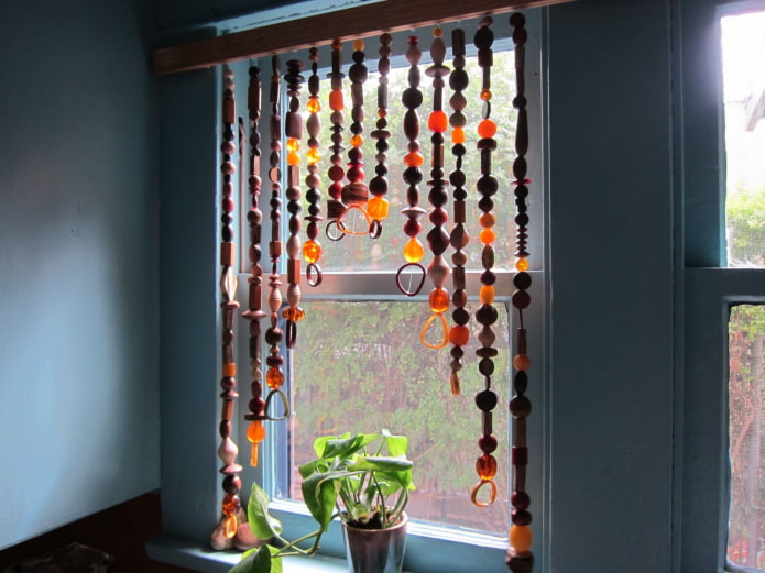 Beads on the windows