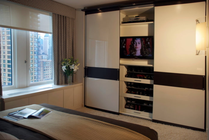 Wardrobe with TV
