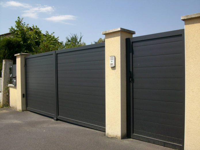 dark gates in high-tech style