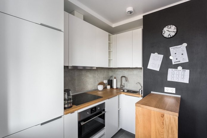 refrigerator in the cabinet