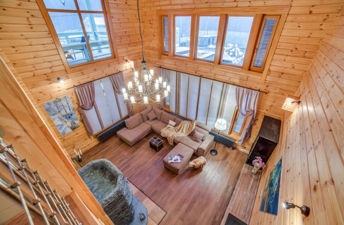 living room in a private house