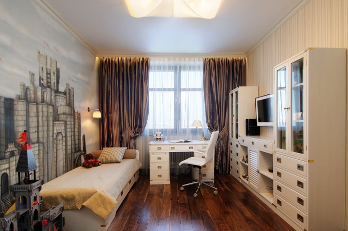 laminate in the interior of the children's room