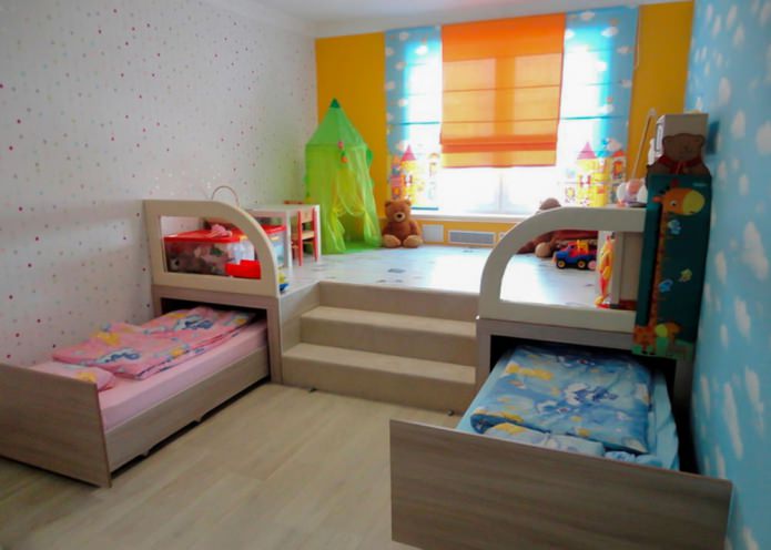 Wallpaper for a children's room for children of different sexes