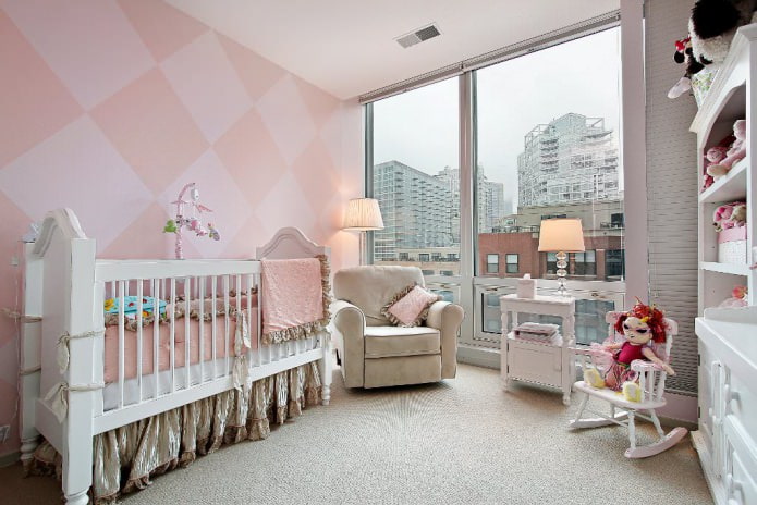 a room for a newborn girl