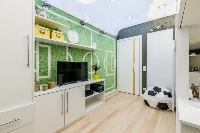 White doors and brown floor