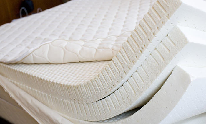 Latex filler for an orthopedic mattress