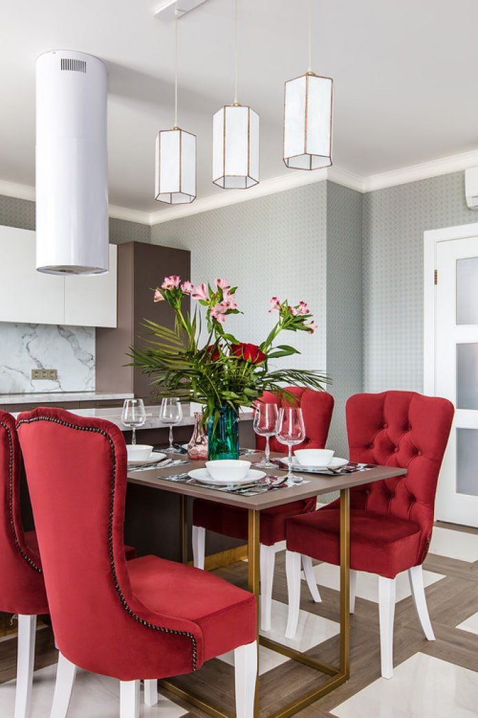 kitchen with an island