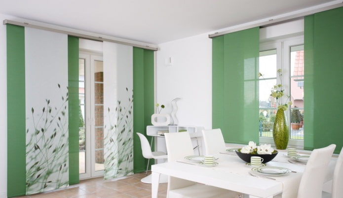 Japanese green panels