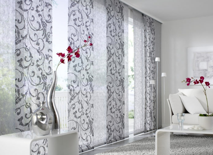 Japanese gray panels in the interior