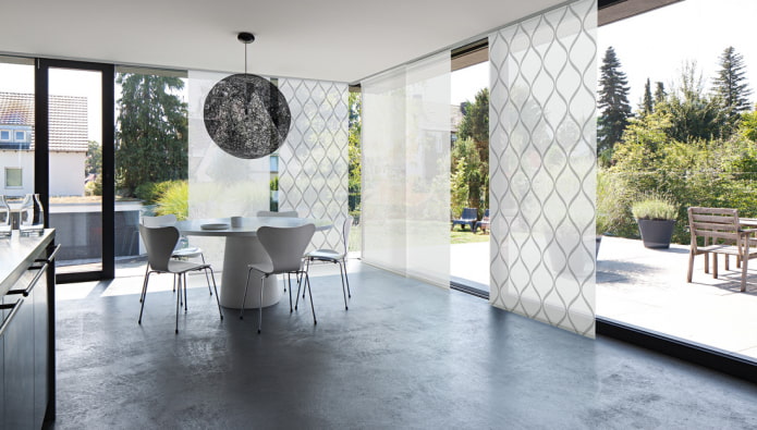 Japanese panels in high-tech style