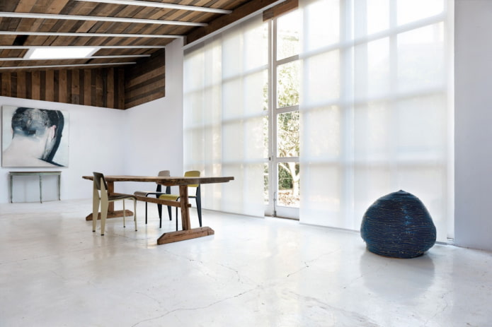 Japanese panels in the style of minimalism