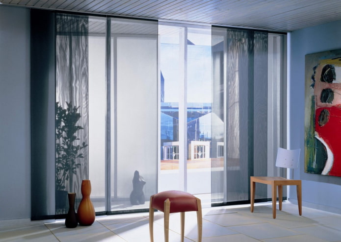 Japanese organza panels