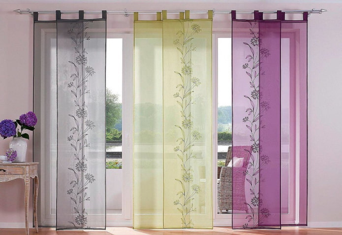 tubular cornice for Japanese curtains