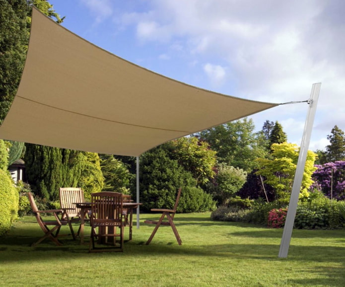 tent sail on the site