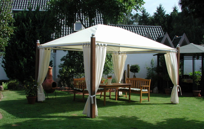 tent at the dacha