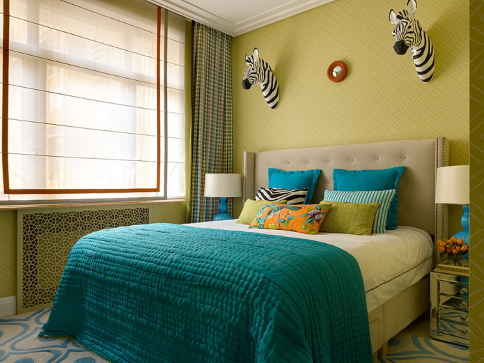 turquoise pillows