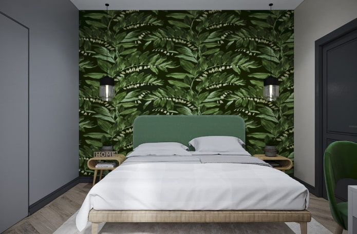 green bedroom design