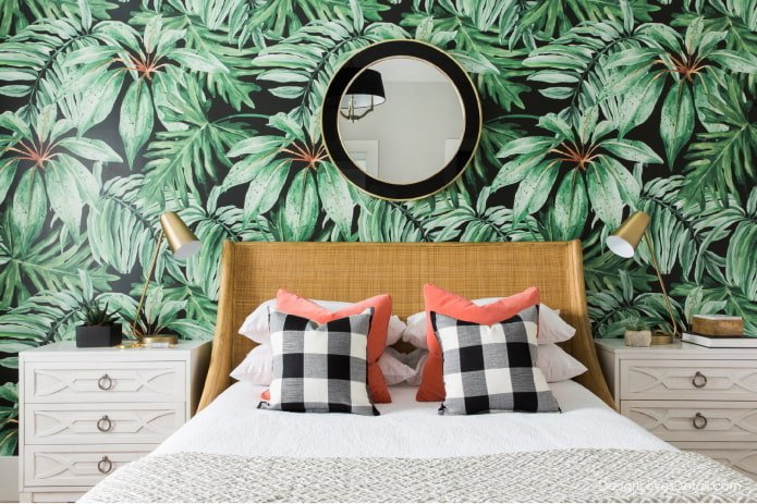 green bedroom design
