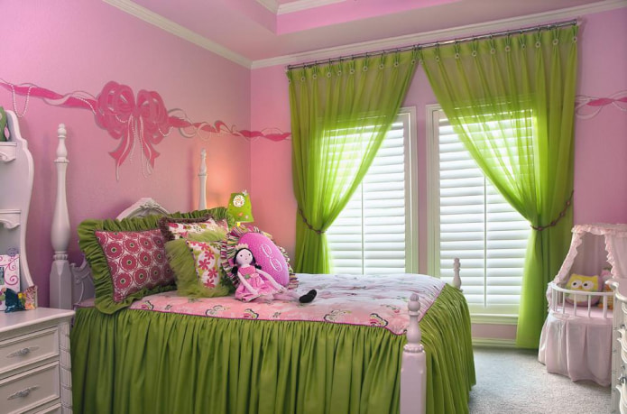 curtains from voile on rings