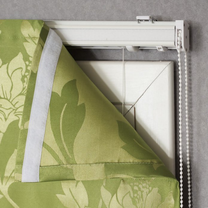 Velcro roller blind