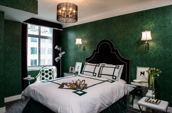black headboard