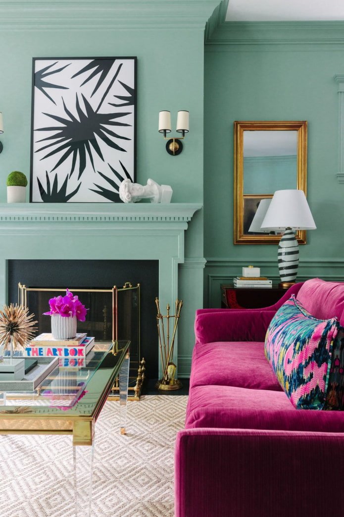 pink sofa