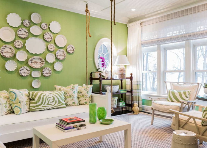 light green walls