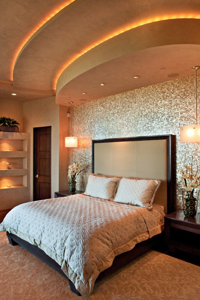 mosaic in the bedroom