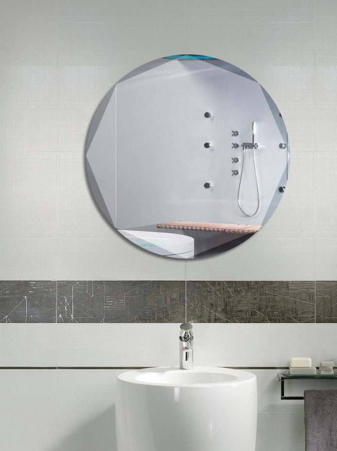 mirror product with beveled edges