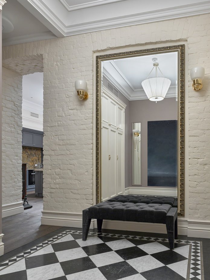 mirror on the wall in the interior