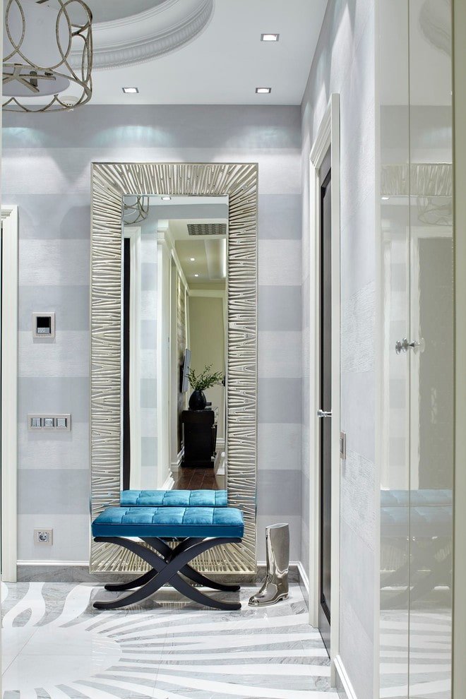 rectangular mirror in the interior