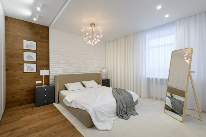 mirror in the bedroom in a modern style