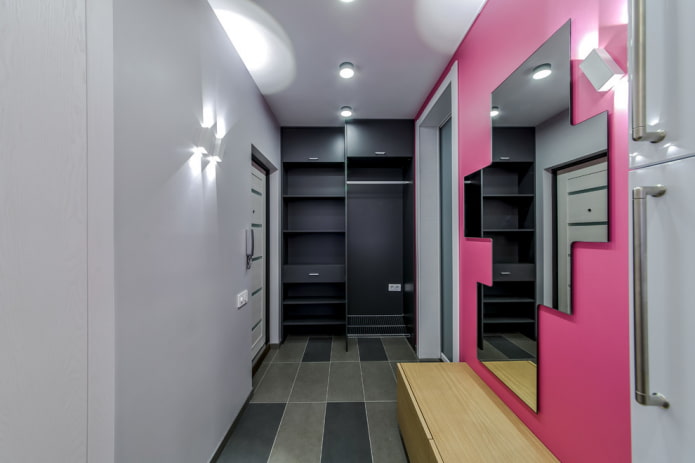 mirror without a frame in the interior