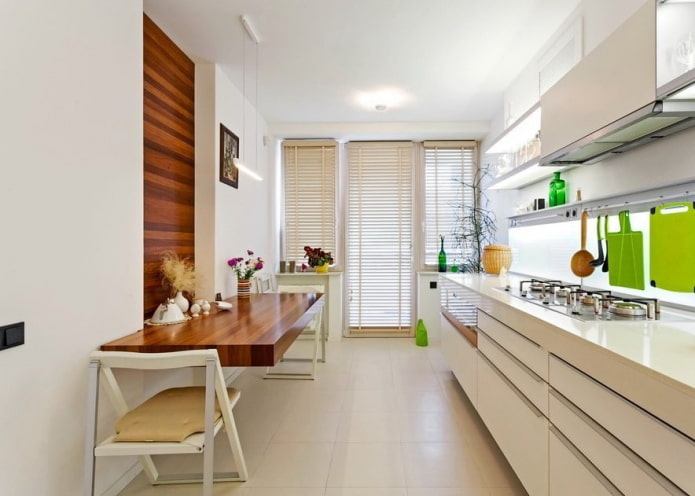 With a balcony door