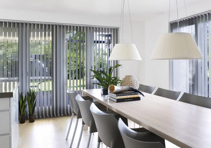gray blinds