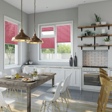 Blinds for the kitchen - secrets of a stylish and practical interior-4