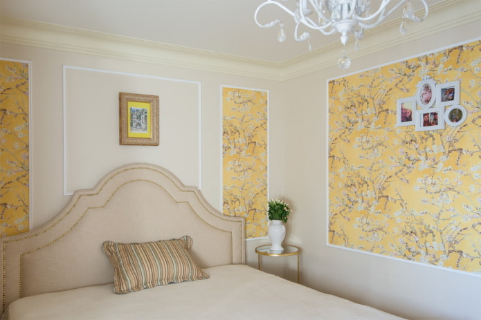 decorating wallpaper with moldings