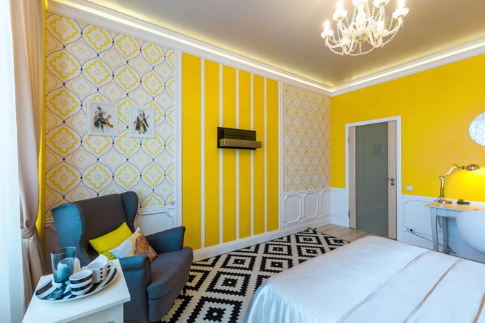 pattern and stripe in the interior