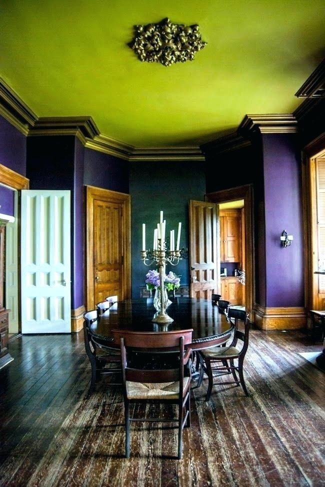 green ceiling