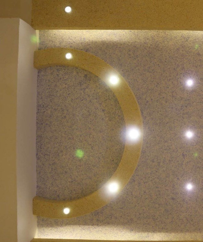 liquid wallpaper on the ceiling