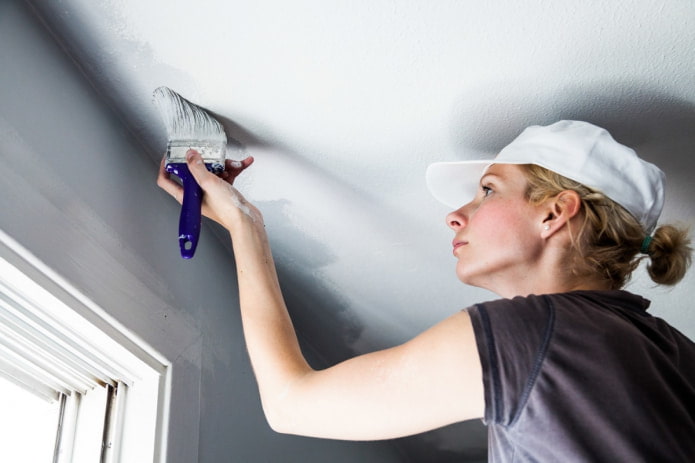 preparing the ceiling