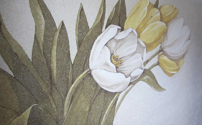 pattern on tulips