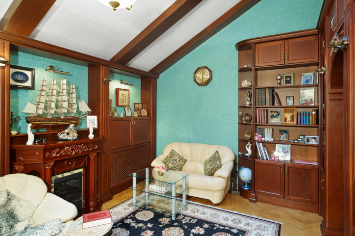 turquoise walls