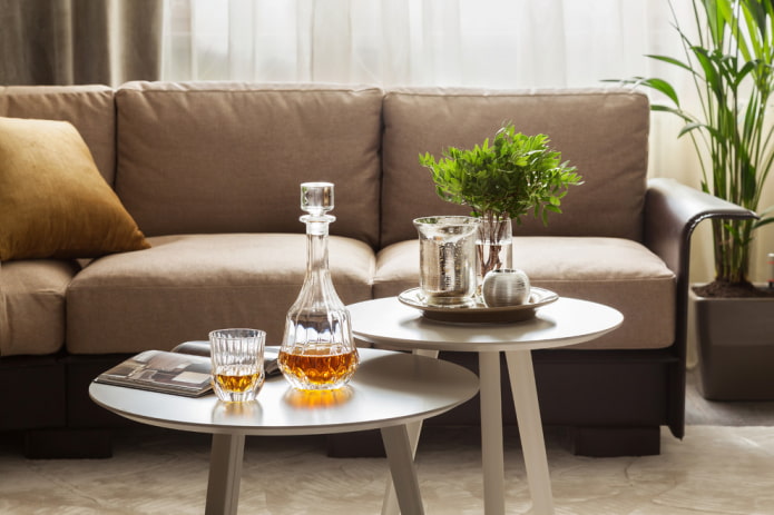 double coffee table in the interior