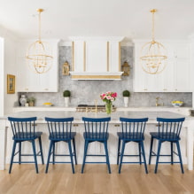How to use gold color in the kitchen interior?-2